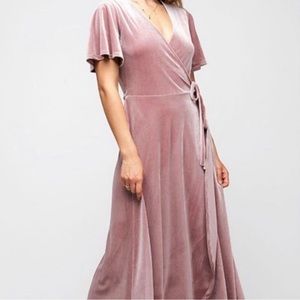 Never Worn - Adjustable Wrap Dusty Rose Midi L